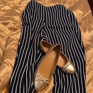 J.Crew Jamie Pant Size 10 Navy and White